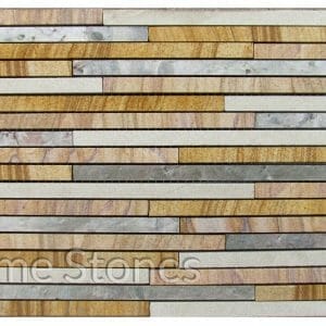 Line Pattern Mixed Stone 10mm