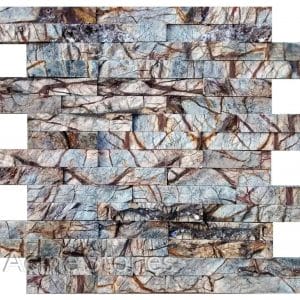 Bidasar Brown Split Face 4 Patti 4x16 in Interlock